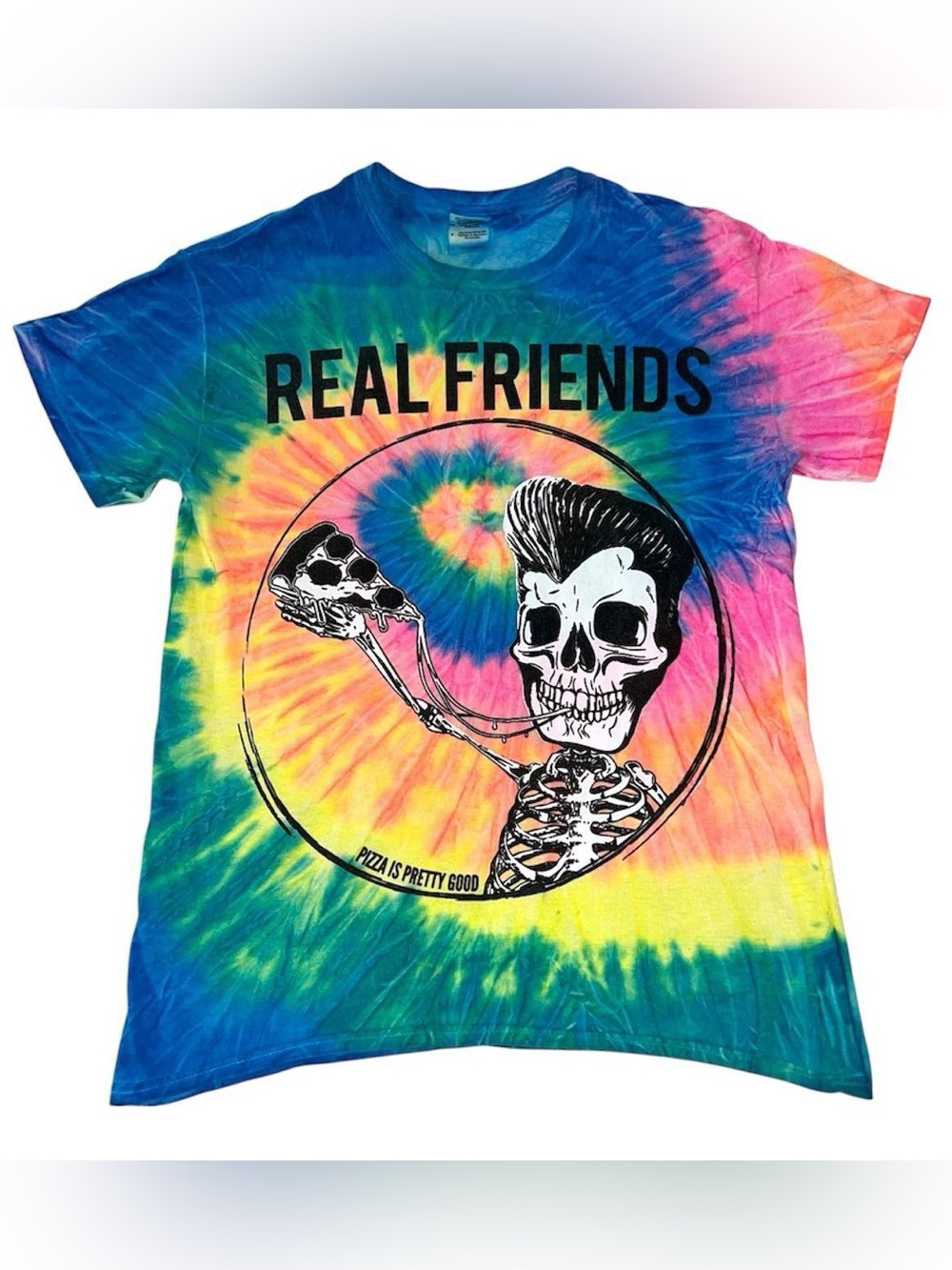 Real Friends band tiedye tshirt.